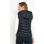 Kadın Siyah Şişme Yelek Kapüşon Içi Polarlı 5002 - 2XL