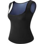 Kadın Siyah Termal Sauna Atlet - 2XL