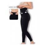 Kadın Siyah Yüksek Bel 2 Beden Incelten Lazer Kesim Hayalet Korse Tayt, L/XL, B1026FAN-19804IGP2715387