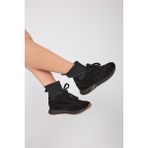 Kadın Sneaker Süet Siyah Kısa Topuklu Casual/günlük Dokuma