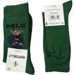 Kadın Soket Çorap Polo Ayıcık Desenli - Yok - Asker Yeşili