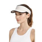 Kadın Spor Güneşlik, Beyaz, Ayarlanabilir Bantlı, Tenis Golf Koşu için