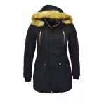 Kadın Spor Kanvas Kapüşonlu Parka M5300 BGL-ST03986