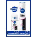 Kadın Sprey Deodorant Black&white Clear 150ml Ve Mini Roll-on Black&white Clear
