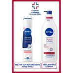 Kadın Sprey Deodorant Derma Control Natural Tone 150ml ve Repair&Care Nemlendirici Vücut Losyonu