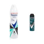 Kadın Sprey Deodorant Invisible Fresh Deep 72 Saat Kesintisiz Üstün Koruma 150 ml ve Rexona Men Erkek Sprey Deodorant Kömür Detox 72 Saat Kesintisiz Üstün Koruma 150 ml - Option-1