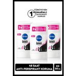 Kadın Stick Deodorant Black&White Clear 50ml, 48 Saat Koruma, X3 Adet