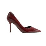 Kadın Stiletto 9 Cm İnce Topuk Sivri Burun Vegan Deri Klasik Şık Günlük Ofis Düğün Mezuniyet Topuklu Ayakkabı (Bordo, EU Ayakkabı Beden Sistemi, Yetişkin, Kadın, Sayısal, Orta, 36)