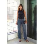 Kadın Straight Fit Düz Kesim %100 Pamuk Jean Pantolon