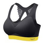Kadın Sütyen Dikişsiz Ultra Rahat Ayarlanabilir Pürüzsüzleştirici Kablosuz Destekli Bralet Sırtı Açık Tişört Sütyen Dikişsiz Spor Sütyen, siyah, XL
