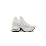 Kadın Taş Detaylı Gizli Dolgu Topuk Sneaker Günlük Ayakkabı 25y 25y300-4 Z Beyaz