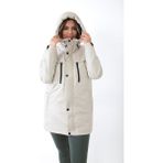 Kadın Taş Içi Polarlı Su ve Rüzgar Geçirmez Kapüşonlu Kışlık Mont & Kaban & Parka - XL