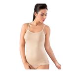 Kadın Ten 2 li Paket Bambu Büyük Beden İp Askılı Atlet (Ten / 4XL)