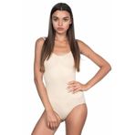 Kadın Ten Dikişsiz Alttan Çıtçıtlı Kalın Askılı Body Atlet, 2XL, B1924MI-19804IGP27191103