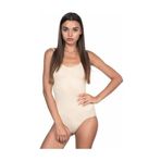 Kadın Ten Rengi Dikişsiz Alttan Çıtçıtlı Kalın Askılı Body Atlet (Ten / 3XL)-SL1924MI-869804SLC24281