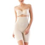 Kadın Ten Rengi Duble Yüksek Bel Soft Pantolon Altı Paçalı Korse, M, TYC00241849827-869SL00019838
