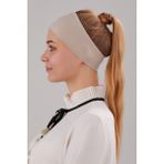 Kadın Tesettür Dikişsiz Silikonlu Kaymaz Bandana Spor Bone Bej - Standart