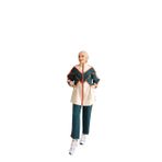 Kadın Tesettür Tunik Pantolon Double Crep Ikili Takım (Pertol-Bej, L/XL)