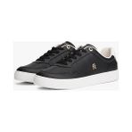 Kadın Th Monogram Plaque Court Sneakers - Siyah