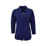 Kadın Tiriko Fermuarlı Cepli Hırka 2479 BGL-ST04075 LACİVERT 2XL