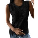 Kadın tişörtü, dantel, tığ işi, çift bol seksi tişört, kadın, yazlık, büyük beden tişört, set, kıvrımlı moda, lastikli yazlık bluz, hafif ve havadar üst parça, Siyah, L