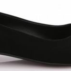Kadın Tokalı Babet Siyah Velvet 39842534