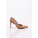 Kadın Topuklu Stiletto Ayakkabı Nude Baskılı 21133564