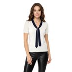 Kadın Triko Kısa Kol Bluz 12935 BGL-ST05310