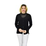 Kadın Triko Spor Hırka BGL-ST04087 SİYAH 2XL