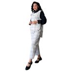 Kadın Tüvit Yelek-Pantolon Takımı (2li Takım) (Beyaz, 2XL/3XL)