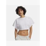 Kadın UA Cropped Script Kısa Kollu T-Shirt 6009677-100