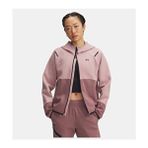 Kadın Ua Unstoppable Fleece Tam Fermuarlı Sweatshirt 1379842-673 - XS - Pembe
