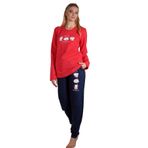 Kadın Uzun Kol Normal Beden Pijama Takım