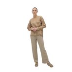 Kadın Uzun Kol Triko Taba Pijama Takım C9T2N2O12 TABA