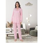 Kadın Uzun Kollu Pijama Takımı (Pembe / 2XL)