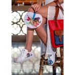 Kadın Vegan Deri Beyaz Sneakers - Bring Your Colours to Life Tasarım