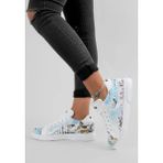 Kadın Vegan Deri Beyaz Sneakers - Lago di Como Tasarım