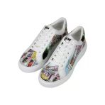 Kadın Vegan Deri Beyaz Sneakers - Lisboa Tasarım
