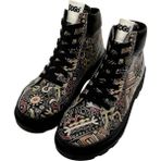Kadın Vegan Deri Siyah Bot - Good Fortune - Black Tasarım - Renkli
