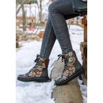 Kadın Vegan Deri Siyah Uzun Bot - Are You Lost Tasarım - Renkli