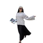 Kadın Vizon Oversize Yumoş Dokulu Kazak 7014