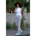 Kadın Welsoft Polar Tek Alt Pijama 210062 Mor - Beyaz
