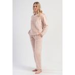 Kadın Welsoft Uzun Kol Bej Pijama Takım C4T1N1O304 BEJ L