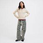 Kadin Wide Leg Pantolon - Gelly - 02S-Bej - 31 - 32