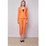 Kadın Yakalı Cep Kapaklı Uzun Kol Hafif Likralı Kumaş Blazer Ceket(Pantolon Jument 40076)-Mango
