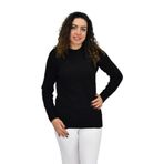 Kadın Yarım Balıkçı Yumoş Triko Kazak BGL-ST04125 SİYAH S/M