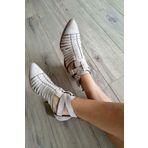 kadın yazlık bot 019 1007 Bej Süet 40