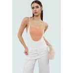 Kadın Yazlık Kolsuz Bluz Pamuklu Rahat Kare Yaka Premium Kalite Modern Stil - Pembe