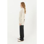 Kadın Yırtıklı Triko Tunik - 32034TUN - BEIGE