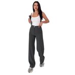 Kadın Yüksek Bel Geniş Paça Pantolon – Grey Tailor, gri, m